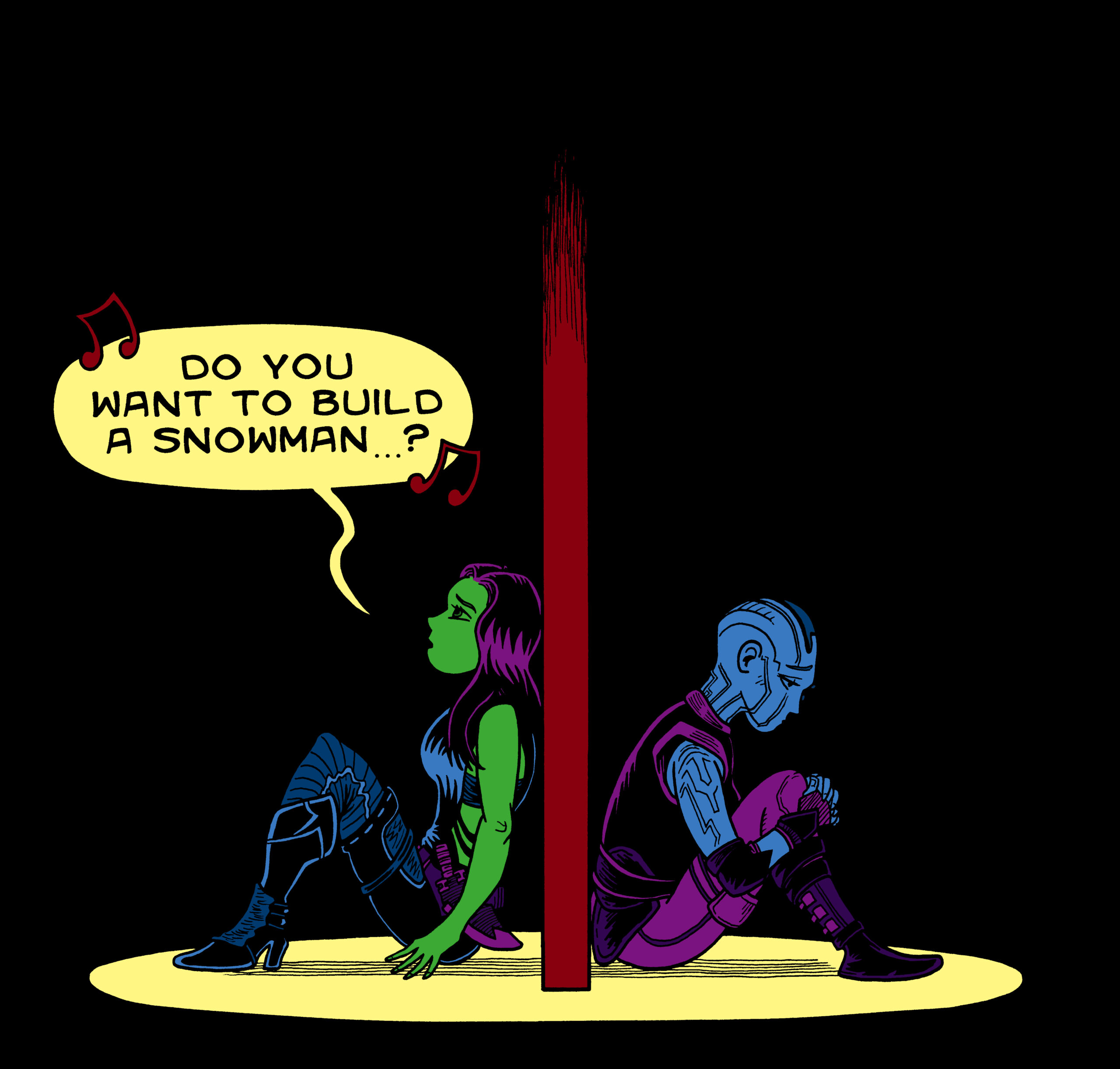 Gamora and nebula.
